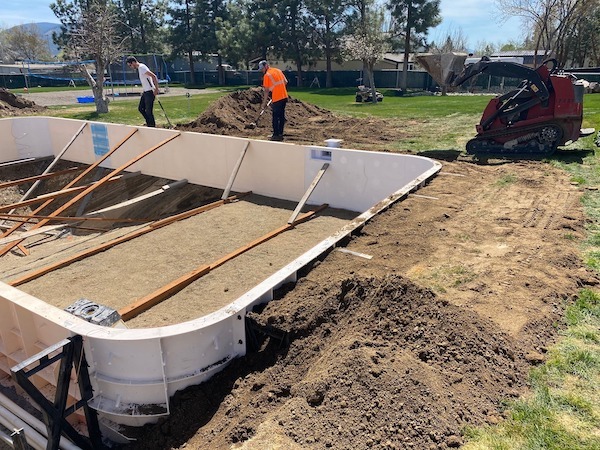 Pool Installation Picture Klamath Falls Residential Pool